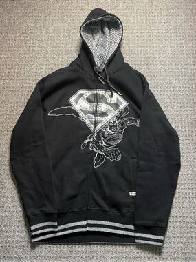 Vintage Y2K Lot29 Superman Graphic Zip Up Hoodie | $75